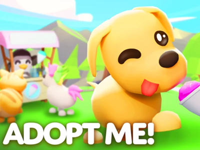 Adopt Me gameplay screenshot showing pet raising and home building